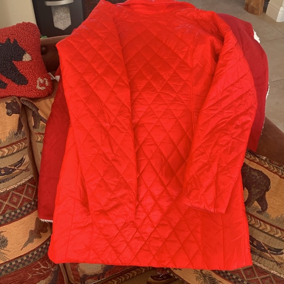 Columbia Jacket Quilted Red Thermal Heat Omni Heat Sz S - Picture 6 of 7